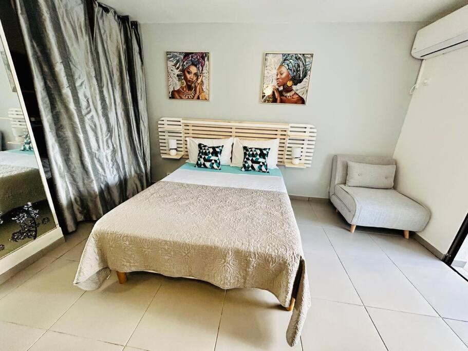 Studio Cosy Plage Et Piscine A Bas Du Fort Ле-Гозье Экстерьер фото